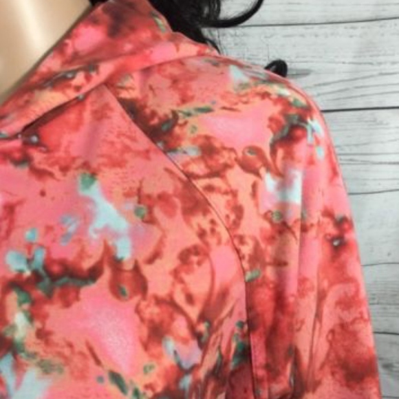 Boston Proper Hoodie XS Pink Watercolor Floral - Picture 3 of 8